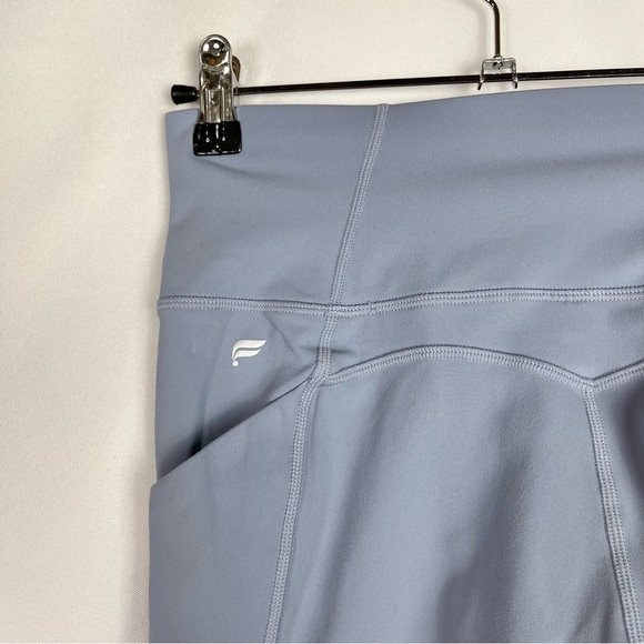 Fabletics Blue Oasis PureLuxe High Waisted Twist 7/8 Athletic Leggings XS - Picture 8 of 8